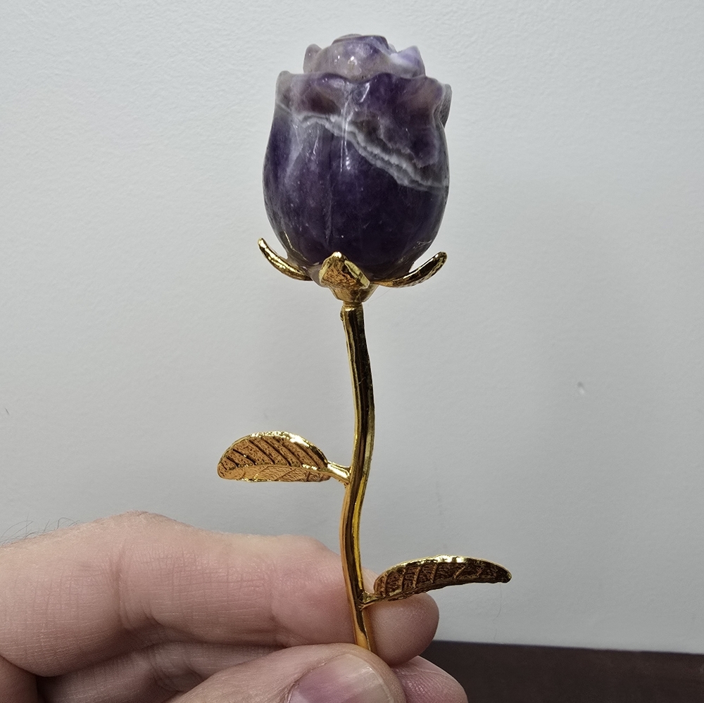 Amethyst Crystal Rose - Picture 7 of 11